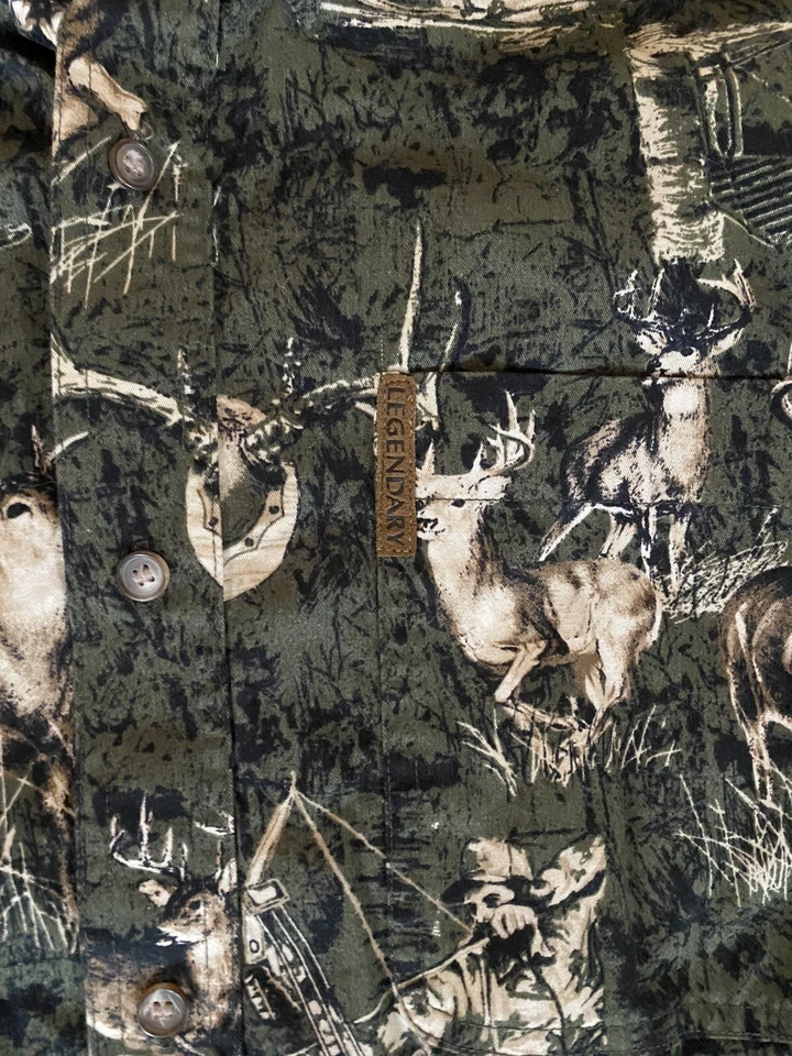 Legendary Whitetails Original Deer Gear Buck Button Shirt 2XL - Image 2 of 3