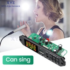DIY MP3 Decoder Board 2 40W DC7-24V Car MP3 Player Microphone FM Radio Module