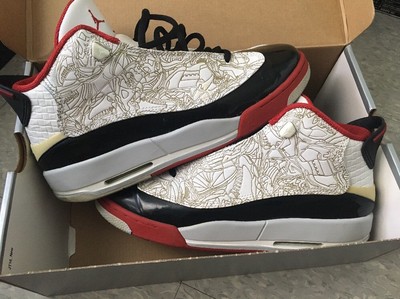 Men Air Jordan Dub zero bred varsity red cement size 7y