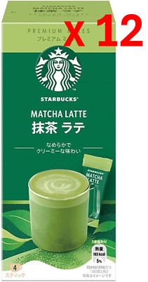 Nestle Starbucks Premium Mix Matcha Latte Stick Coffee 4P x 12 Boxes Japan