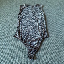 Skims Chai Velvet Glove Sleeveless Bodysuit, Size XL NWT