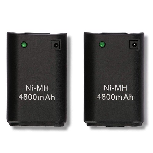 2-Pack For XBOX 360 Battery Rechargeable Wireless Controller with Charger Cable - Picture 13 of 14