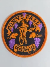 Foxy's Fall Century 1992 Davis Bike Club California Bicycle Patch
