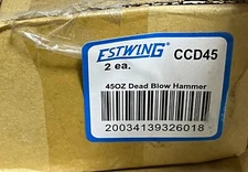 Estwing CCD45 Dead Blow Hammer  Soft Face  45 oz. - Quantity  Box of 2 Tools Blu