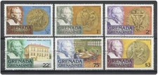 Grenada Grenadines - 1978 6v. CTO NH Nobel Prize Awards Celebrities Medals