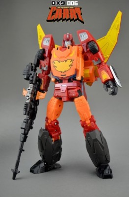 DX9 toys Transformers D06 Carry Hot Rod Hot Rodimus Figure In Stock 