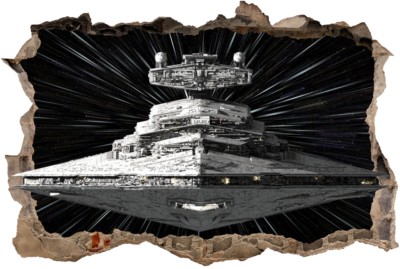 s57  Star Wars 120cm Sticker 3d Destroyer Ship Wandaufkleber Wandtattoo