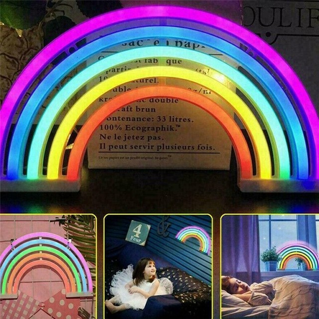 rainbow bedside lamp