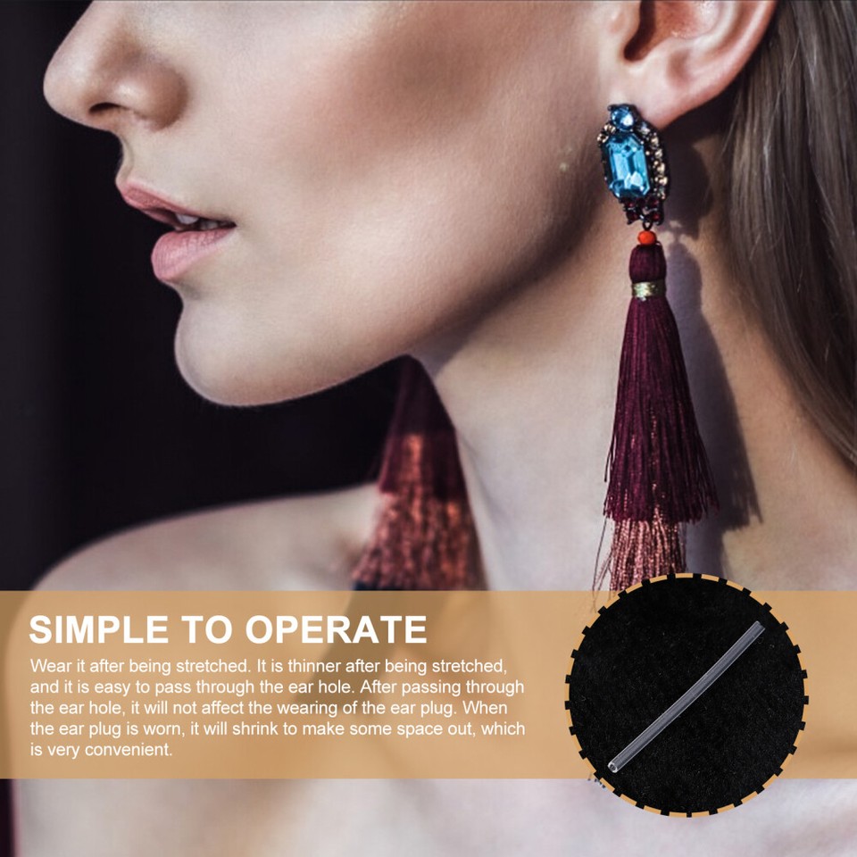 50 Pcs Stud Sleeve Earings Earring Backs Post Protector Human eBay