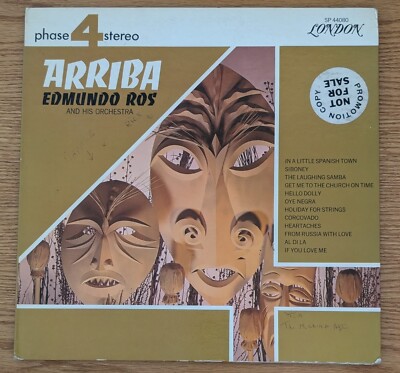 EDMUNDO ROS AND HIS ORCHESTRA   ARRIBA - GATEFOLD - VINYL LP - AB