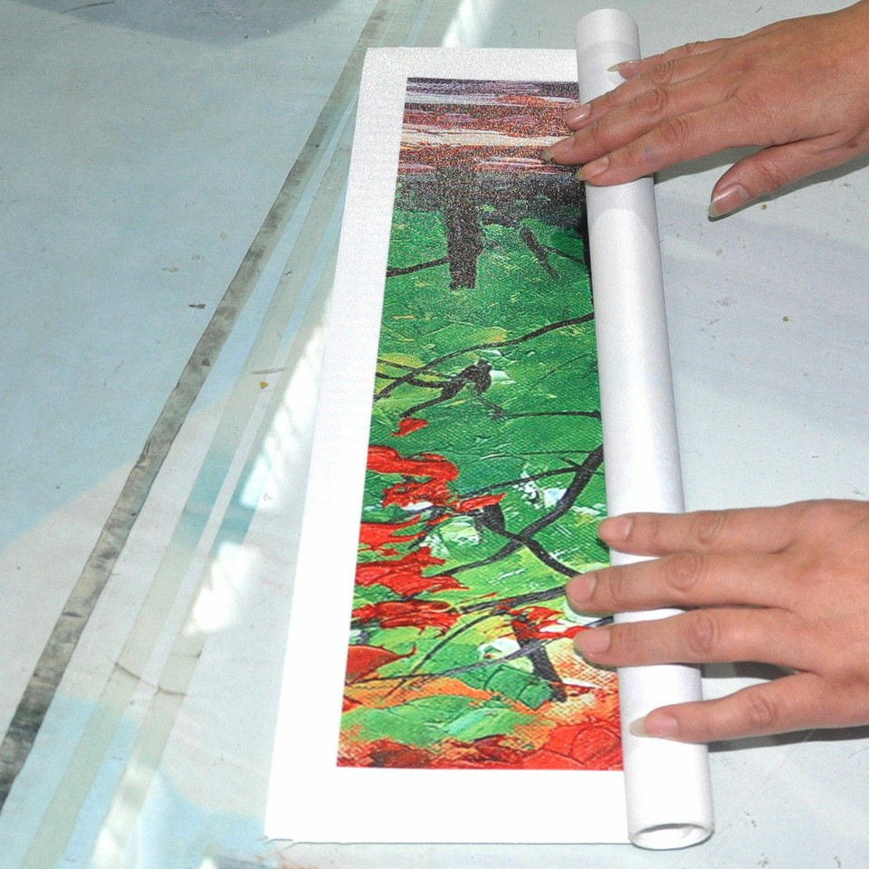 Mid Century Modern Orange Sun on Beige Canvas Wall Art for Bathroom