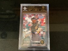 2022 TOPPS NOW PLATINUM All-Star MANNY MACHADO BLACK BGS 10 Foil Stamp POP  1 🔥