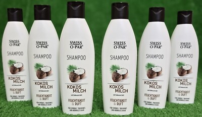 (15,67/L ) 6x Swiss KOKOSMILCH Shampoo Glanz + Duft für sprödes Haar Versand 0 !