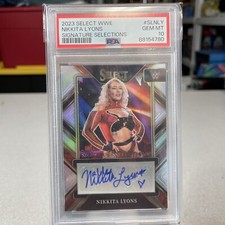 2023 Select WWE Nikkita Lyons Signature Selections Auto #SL-NLY NXT PSA 10