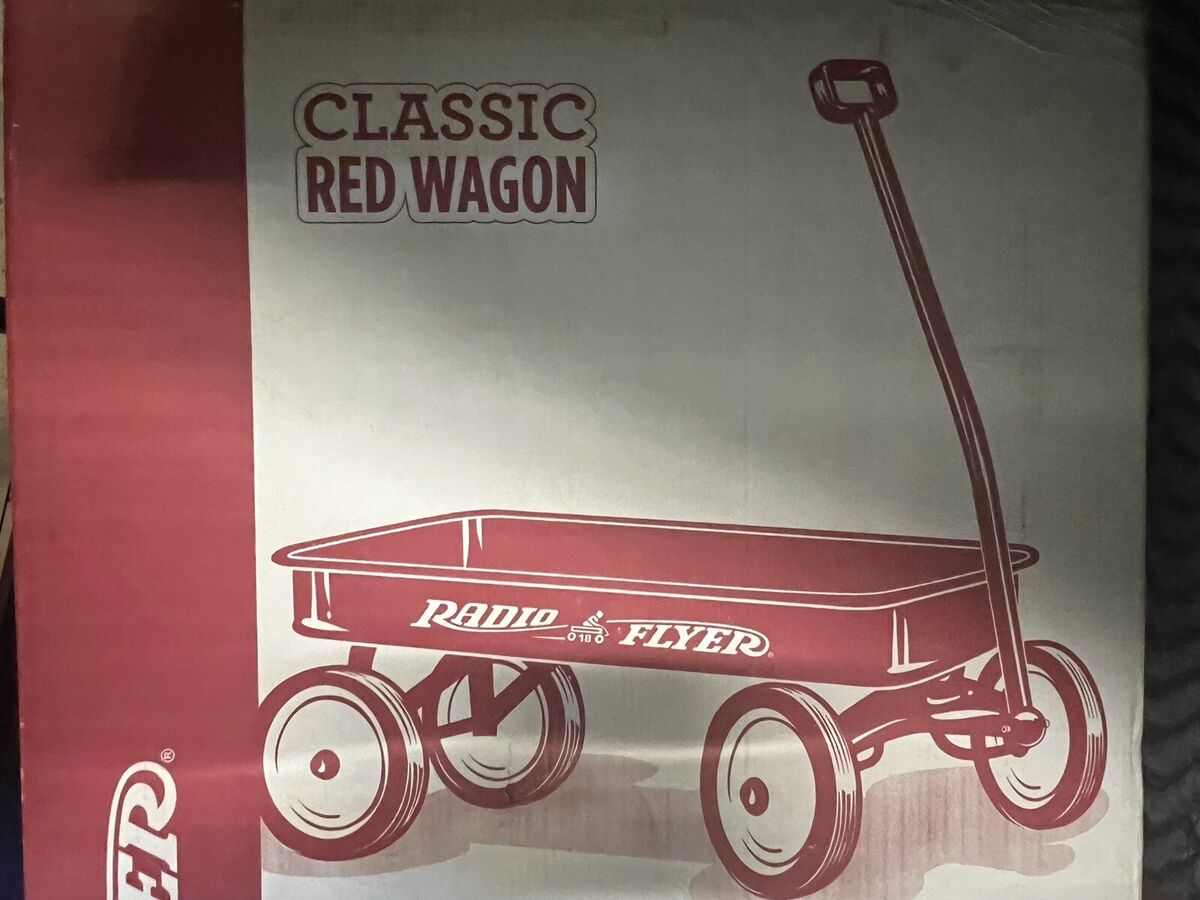 Radio Flyer Classic Red Wagon Model # 18 NEW SEALED IN BOX Radio Flyer Classic Red Wagon Model # 18 NEW SEALED IN BOX