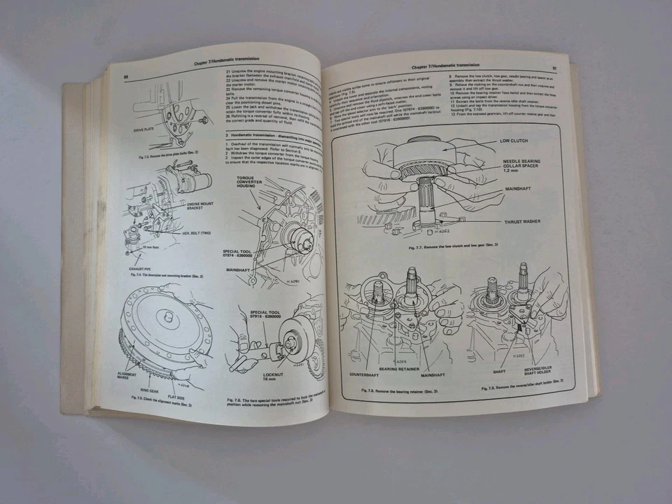 Haynes Honda Accord CVCC 1976-1982 Owners Service Repair Workshop Manual 351 - Image 3 of 4