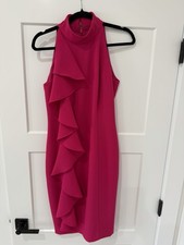 Eliza J Pink Sleeveless Ruffle Side Dress Size 4