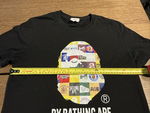 A Bathing Ape T Shirt Youth Tee Bape Black Graphic - READ - Picture 11 of 17