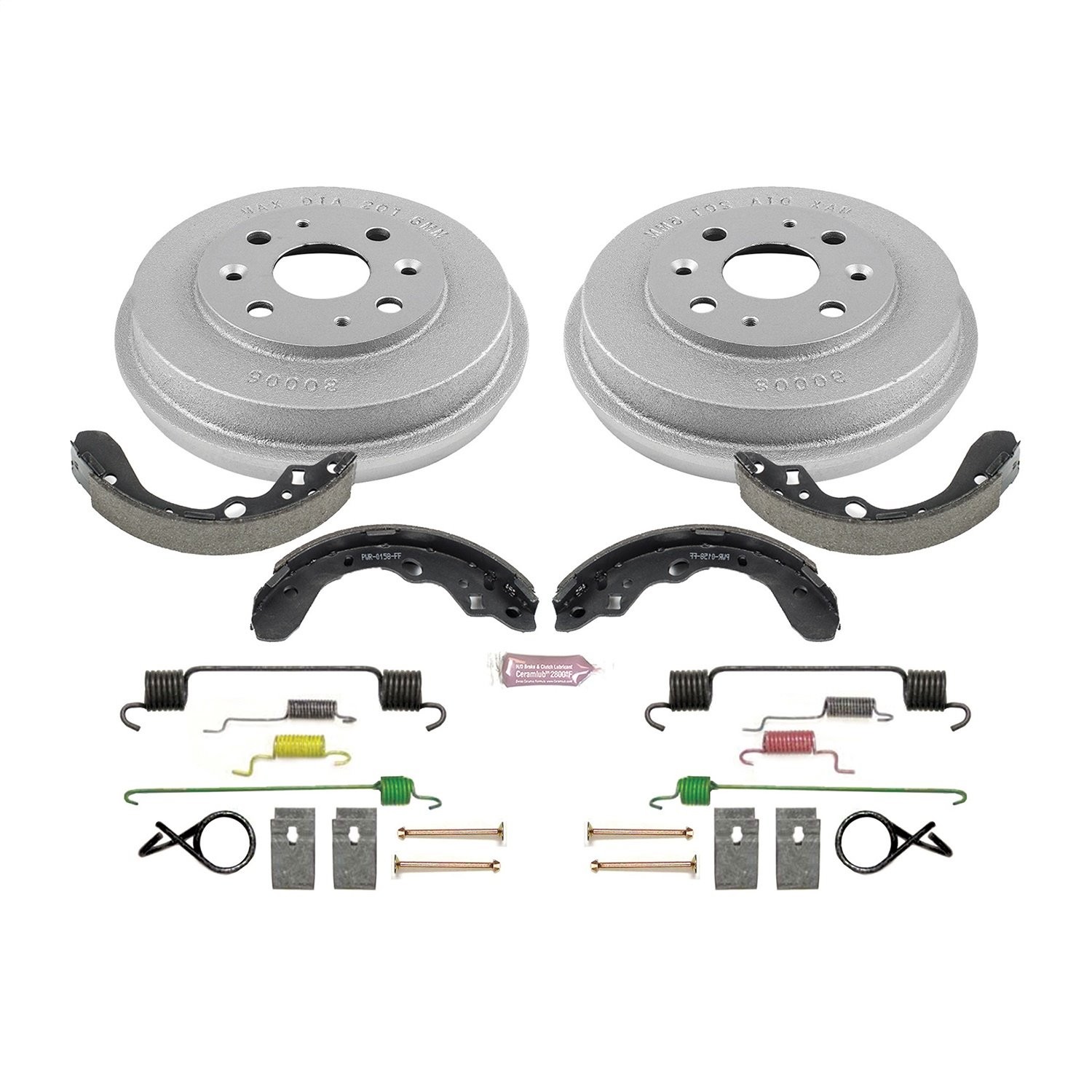 Power Stop KOE15357DK 1-Click Daily Driver Brake Kit Rear Rear OE Replacement Dr