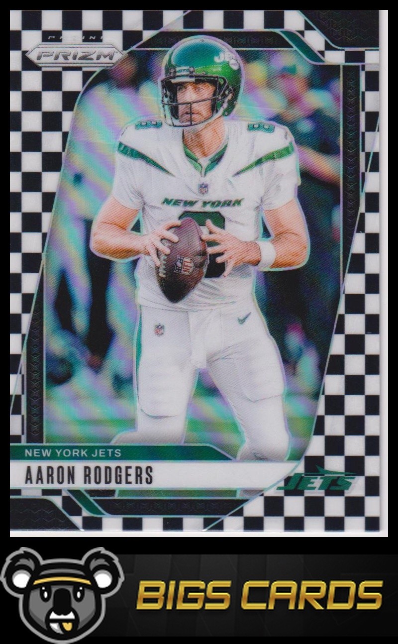 2024 Panini Prizm #222 Aaron Rodgers Black and White Checker