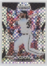 2019 Panini Prizm Tier II Plaid Power Prizm 21/75 Brandon Crawford #129 0c3