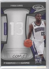 2009-10 Certified Jersey Number Die-Cut 5/99 Tyreke Evans #FOG-TE Rookie RC 3z3