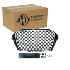 DIEDERICHS SPORT GRILL KÜHLERGRILL SCHWARZ CHROM passend für AUDI A3 8V RS3 Look