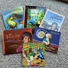 Lot Of 6 Children  s Picture Books In Spanish  English - Libros Biling es