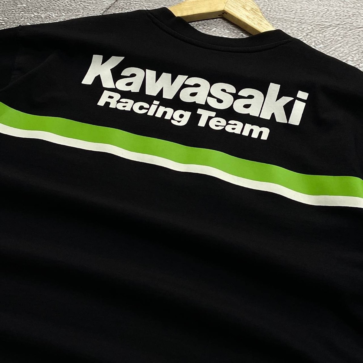 フ*ム様 Kawasaki Racing Team Tシャツ XL Kawasaki Racing Team T-Shirt Black Green White Size L XL Elf
