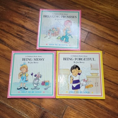 LOT 3 Help Me Be Good Books Joy Berry Forgetful Messy Promises
