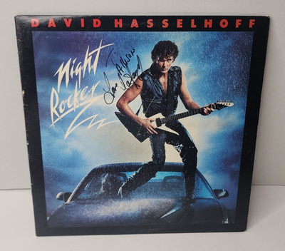 David Hasselhoff -- Night Rocker (Vinyl LP, Promo, 1984) - Signed/Autographed 