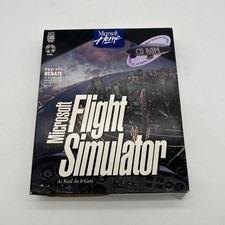 Vintage Big Box Computer Game - Microsoft Home Flight Simulator Version 5.1