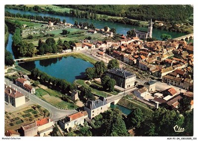 AUVP1-0052-24 - LALINDE - Vue générale aérienne - Le groupe scolaire - Le c