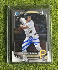 Adonys Guzman Bowman Chrome 1st 2025 Draft IP Auto #BDC-126 Pittsburgh Pirates