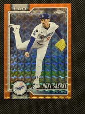2026 Topps Chrome Roki Sasaki Orange Geometric Refractor #/25 Dodgers