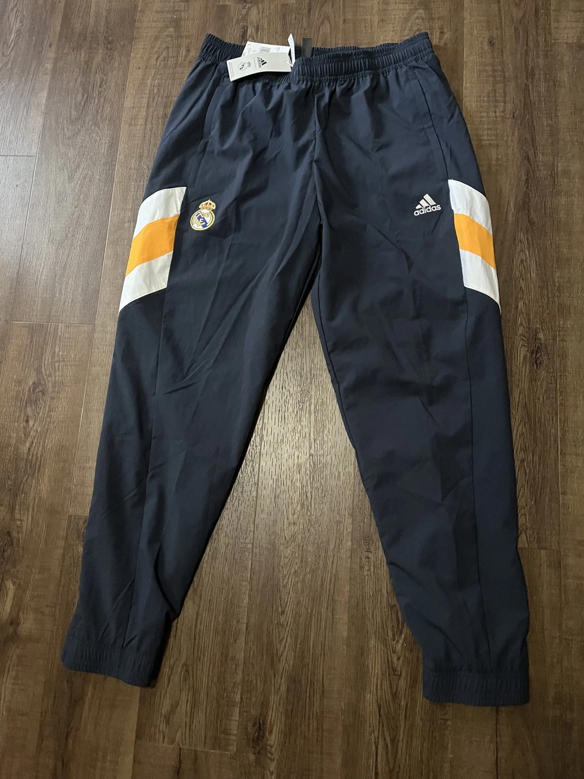 New With Tag adidas Real Madrid Track Pants Men's XL Dark Blue