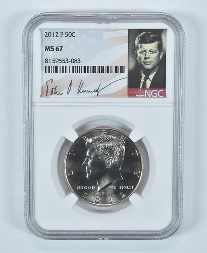 2012-P Kennedy Half Dollar MS67 NGC Special Label