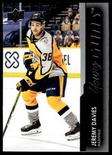2021-22 UPPER DECK YOUNG GUNS RC Jeremy Davies Rookie Nashville Predators #237
