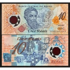 BRAZIL 10 Reais 2000 Commemorative Polymer - UNC - Pick 248a