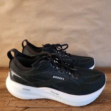 Brooks Glycerin 22 Womens Size 9B Black White Road Running Shoes Sneakers