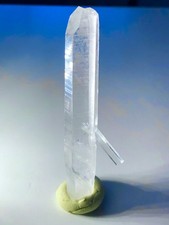 Raw Aquamarine & Lemurian Quartz Crystal Natural Gemstone Cluster Rough Specimen