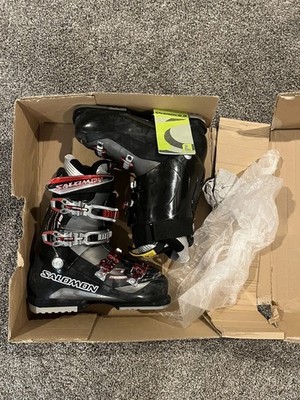 New Salomon Mission 7 Ski Boots Charcoal And Black Sz 26.5  Retail $435.00