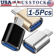 LED USB-C 3.1 Male to USB A Female Adapter Converter OTG Type C Android IPhone