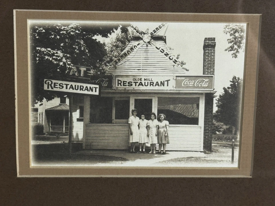 Vintage Coca-Cola Restaurant Photos Framed Trio Olde Mill Silver Bullit Lyle - Image 2 of 4