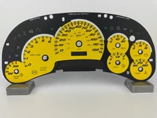 US Speedo Yellow Silverado/Sierra Gauge Face for Clusters 03-05 2500 Gas
