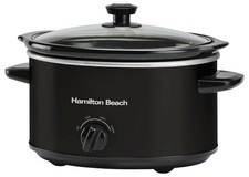 3.5L 160W Comfort Cook Slow Cooker, Black - HBSC040B
