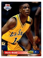 1992-93 Upper Deck - Randy Woods Rookie Card #12 Los Angeles Clippers . rookie card picture