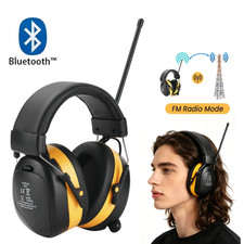 Bluetooth Headphones FM Radio Headphone Ear Safety Earmuffs for Mowing Work
