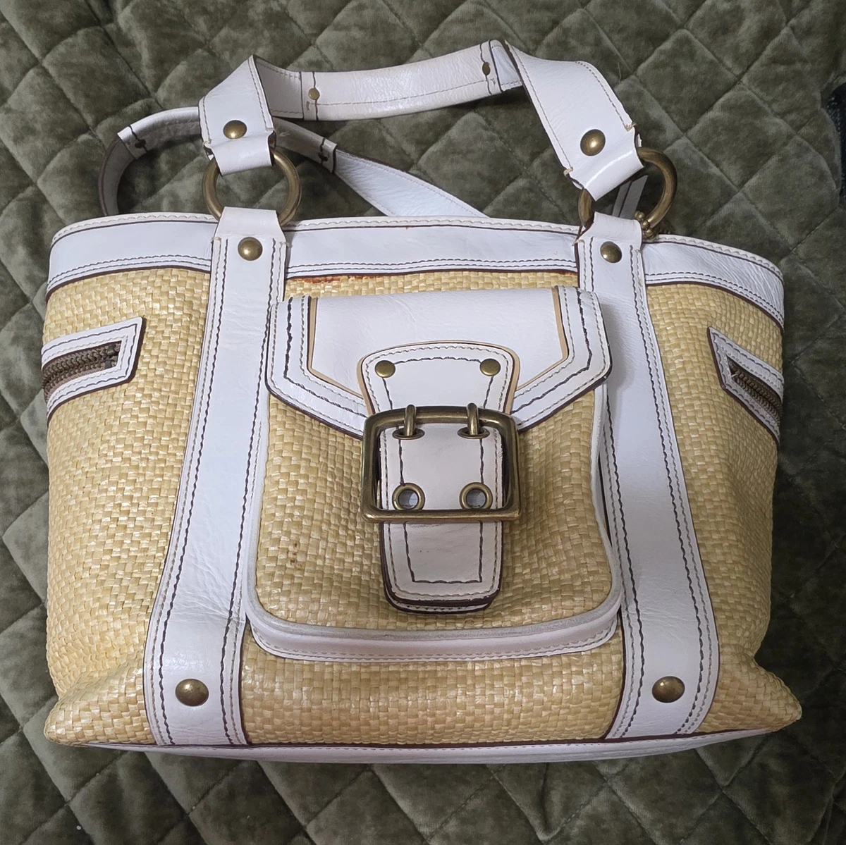 Coach Legacy Tote Straw Exterior Bags & Handbags for Women for