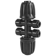 1/2 Inch To 1/4 Inch Drip Irrigation Fittings, 8 Pack Push-to-Fit 1/2" 1/2" ...